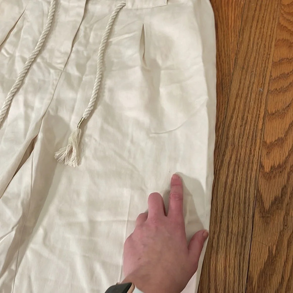 Chicos Paperbag Waist Tapered Ankle Pant size 2 Regular Large NWT - Picture 8 of 9